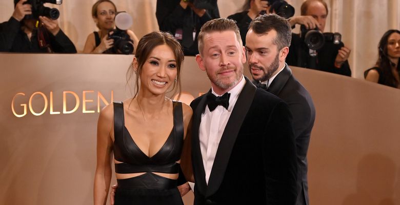 Macaulay Culkin și Brenda Song la Globurile de Aur 2026/ Profimedia