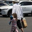 *EXCLUSIVE* Cameron Diaz keeps a low-profile in a white fedora as she shops with her daughter in Santa Barbara