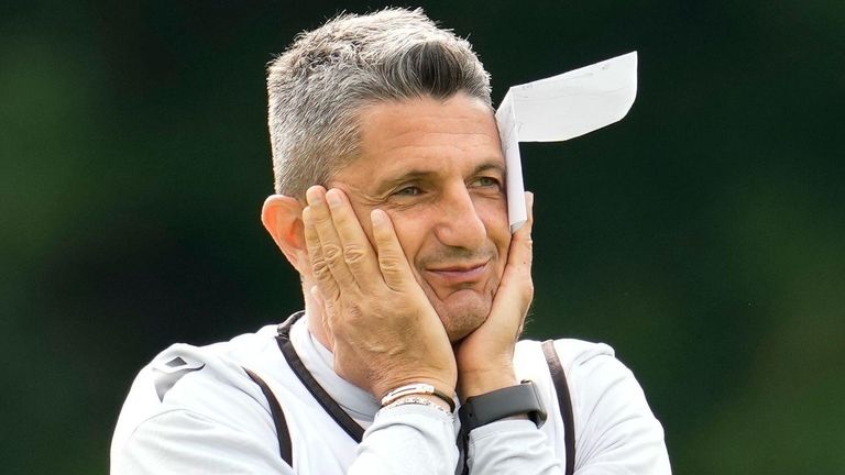 Wenum Wiesel, Netherlands. 01st July, 2022. WENUM-WIESEL, NETHERLANDS - JULY 1: head coach Razvan Lucescu of PAOK Saloniki during a Training Session of PAOK Saloniki at Sportpark Wiesel on July 1, 2022 in Wenum-Wiesel, Netherlands (Photo by Patrick Goosen