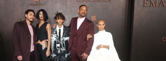 Will Smith la premiera filmului Emancipation alături de familia sa/ Profimedia