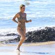 EXCLUSIVE: *NO DAILYMAIL ONLINE* Wild Thing! Elsa Pataky Hits The Byron Bay Beaches Again, This Time Wearing A Wild Animal Print Swimsuit - 5 Feb 2024