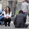 Tom Cruise and Hayley Atwell on a gritty shoot-out scenes for Mission Impossible 7 in Rome set 2