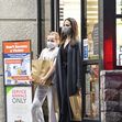 EXCLUSIVE: Angelina Jolie Does Some Grocery Shopping With Daughter Vivienne at Gelson's Supermarket in Hollywood, CA.