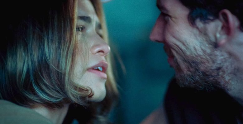 USA. Josh O'Connor and Zendaya in a scene from the (C)United Artists Releasing new movie : Challengers (2023) .Plot: Follows three players who knew each other when they were teenagers as they compete in a tennis tournament to be the world-famous grand sl