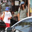 *EXCLUSIVE* Jennifer Garner takes Samuel out for a smoothie