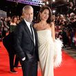 George Clooney și Amal Clooney la premiera The tender Bar, Londra