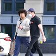 EXCLUSIVE: Hugh Jackman is Spotted Out For a Stroll With His Son in New York City.