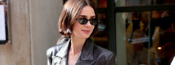 Lily Collins Leaves Her Hotel - NYC