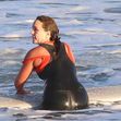 *EXCLUSIVE* Ocean lovers Adam Brody and Leighton Meester enjoy another 'Surf Date' in Malibu!