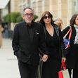 Tim Burton and  Monica Bellucci Ritz hotel Paris
