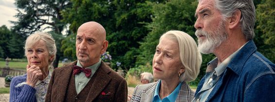 The Thursday Murder Club Celia Imrie, Ben Kingsley, Helen Mirren, Pierce Brosnan