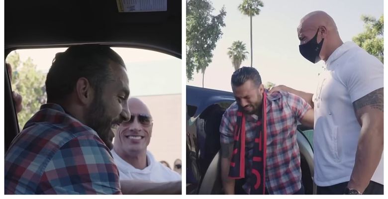 Dwayne The Rock i-a dăruit camioneta unui fan
