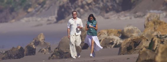 *PREMIUM-EXCLUSIVE* Brad-ly in Love ! Brad Pitt Wraps His Arm Around Girlfriend Ines De Ramon As the Couple Enjoys Romantic Sunrise Stroll on the Beach in Santa Barbara **WEB EMBARGO UNTIL 2PM PT 05/03/24**