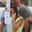*EXCLUSIVE* Gerard Butler and Morgan Brown share a kiss at the Farmers Market