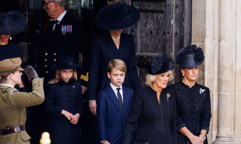 Prințul George la înmormântarea Reginei Elisabeta a II-a/ Profimedia