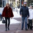 Goldie Hawn and Kurt Russell are seen out for a walk in Aspen