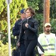Jennifer Lopez is seen shooting scenes for her new upcoming film 'Atlas' in LA