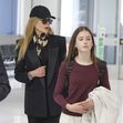 EXCLUSIVE: *NO DAILYMAIL ONLINE* Nicole Kidman And Her Daughters, Sunday, 15 And Faith, 12, Spotted Making Their Way Through Sydney Airport To Catch A Flight Back "Home" To The USA