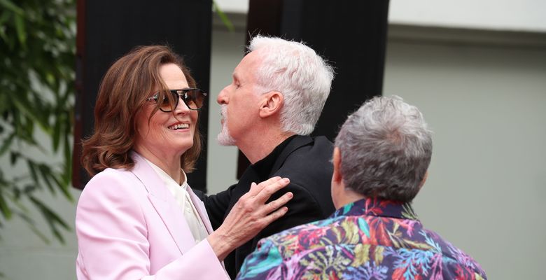 James Cameron and Jon Landau Hand and Foot Imprinting Ceremony, Hollywood Boulevard, Los Angeles, California, USA - 12 Jan 2023