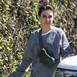 *EXCLUSIVE* Ashton Kutcher and Mila Kunis enjoy a walk around Bel Air together after returning from sweet spring break trip to Venice