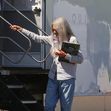 *EXCLUSIVE* Diane Keaton grabs Ice Cream and goes shopping in Palm Springs