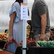 *EXCLUSIVE* Gerard Butler and Morgan Brown share a kiss at the Farmers Market
