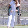 *PREMIUM-EXCLUSIVE* Olivia Wilde and Jason Sudeikis attend their son's soccer game together. **WEB EMBARGO UNTIL 2 PM ET on April 3, 2023**