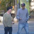 EXCLUSIVE: Ashton Kutcher looks downcast during a hike with a pal as divorce rumors swirl amid Diddy's sex trafficking case.