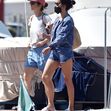 *EXCLUSIVE* Spanish actress Penelope Cruz rocks a double denim outfit while out in Portofino.*PICTURES TAKEN ON 30/07/2022*