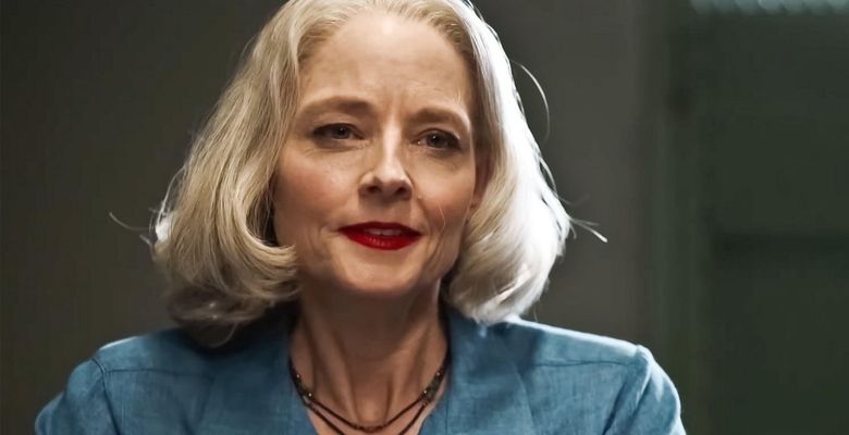 USA. Jodie Foster   in a scene from the ©STX Entertainment new film: Prisoner 760 ( The Mauritanian- original title) (2021). Plot: A detainee at the U.S military's Guantanamo Bay detention center is held without charges for over a decade and seeks help f