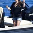 *EXCLUSIVE* The British actor Christian Bale was spotted on his holidays with his wife Sibi Blazic, their daughter Emmeline Bale, and their son Joseph during their sun-soaked family holiday in Mykonos.