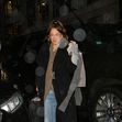 Kaley Cuoco spotted arriving at her hotel in rainy New York