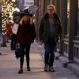 Goldie Hawn and Kurt Russell are seen out for a walk in Aspen