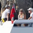 EXCLUSIVE: Leonardo DiCaprios mother Irmelin Dicaprio and her boyfriend arrive at Hotel du Cap Eden Roc in Antibes during Cannes Film Festival