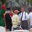 EXCLUSIVE: Jerry Seinfeld and Cast Film a Funeral Scene in Los Angeles