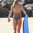 EXCLUSIVE: *NO DAILYMAIL ONLINE* Wild Thing! Elsa Pataky Hits The Byron Bay Beaches Again, This Time Wearing A Wild Animal Print Swimsuit - 5 Feb 2024