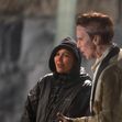 Jessie Buckley and Christian Bale are seen on the set of 'The Bride'