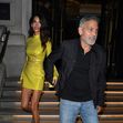 George Clooney &amp; Amal Clooney are seen leaving their London Hotel