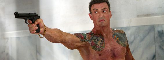 sylvester stallone bullet to the head