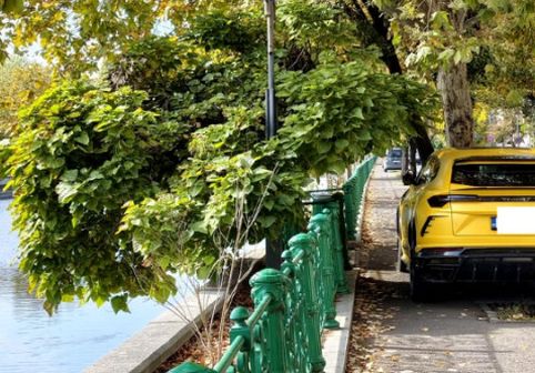 Un Lamborghini de 300.000 de euro, parcat pe trotuar în București, a stârnit revoltă pe internet: “De unde să mai aibă bani de parcare?”
