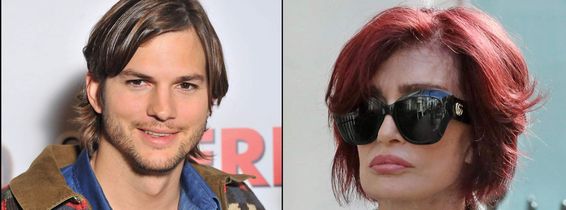 Ashton Kutcher și Sharon Osbourne/ Profimedia