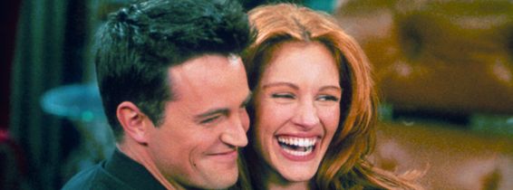 Actor Matthew Perry and actress Julia Roberts