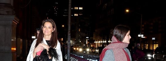 *EXCLUSIVE* Katie Holmes looks gorgeous as she heads to her Birthday Dinner in the Big Apple