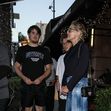 *EXCLUSIVE* Sharon Stone poses with sons Roan and Laird after lunch in Beverly Hills
