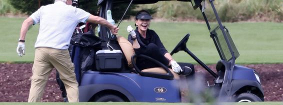 *PREMIUM-EXCLUSIVE* Happy Douglas! Michael Douglas and Catherine Zeta-Jones keep the Romance Alive on the Golf Course in Montecito, CA**WEB Embargo until March 31st, 2024, 12 PM EST**