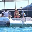 Kate Hudson celebrates the 4th July American Independence Day in Style on her European getaway photographed at the Casa Jondal in Ibiza.