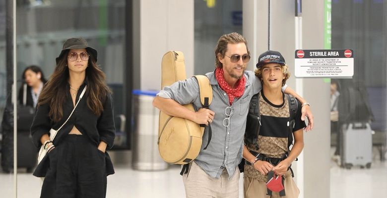 *EXCLUSIVE* Matthew McConaughey Spotted at LAX Amidst Shocking Revelation of Possibly Being Woody Harrelson's half brother