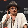 Johnny Depp bei der Pressekonferenz zum Kinofilm 'Modi - Three Days on the Wings of Madness' auf dem 72. Internationalen Filmfestival San Sebastian / Festival Internacional de Cine de San Sebastin im Kursaal. San Sebastian, 24.09.2024
