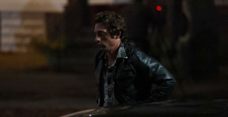 *EXCLUSIVE* Jeremy Allen White spotted in character filming Bruce Springsteen's biopic "Deliver Me From Nowhere"