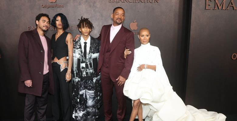 Will Smith la premiera filmului Emancipation alături de familia sa/ Profimedia